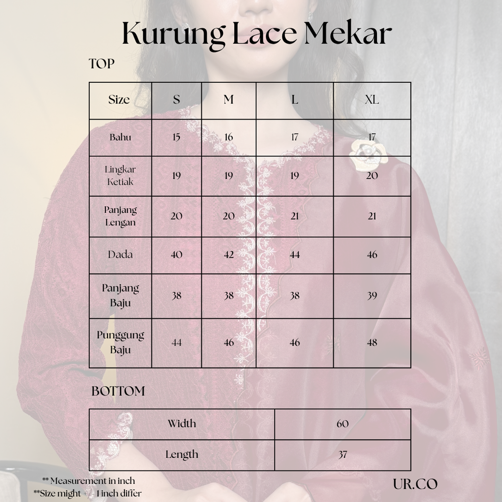 Kurung Lace  Mekar| Luraé