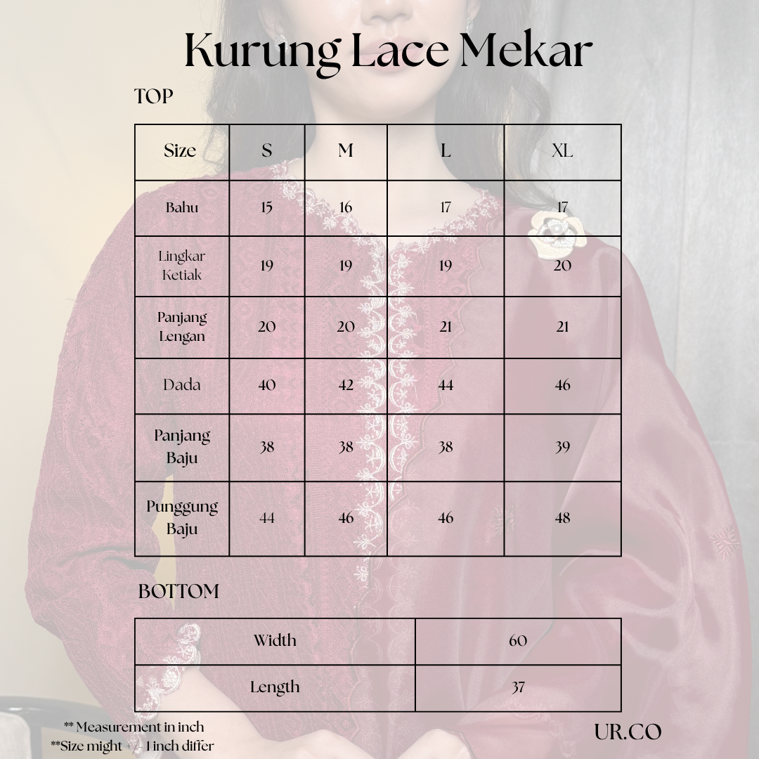 Kurung Lace  Mekar| Luraé