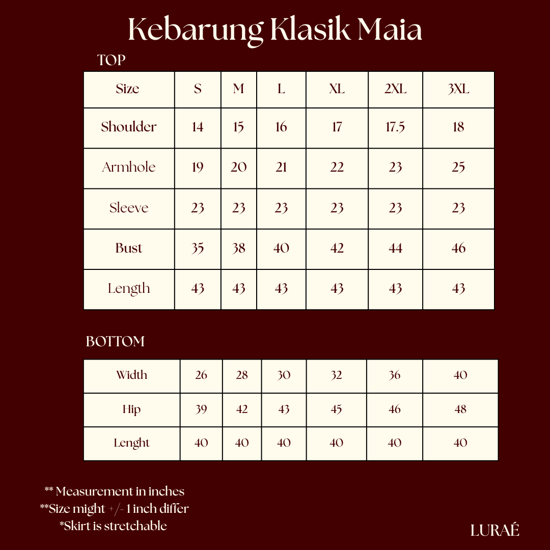 Kebarung Klasik Lace Maia | Luraé