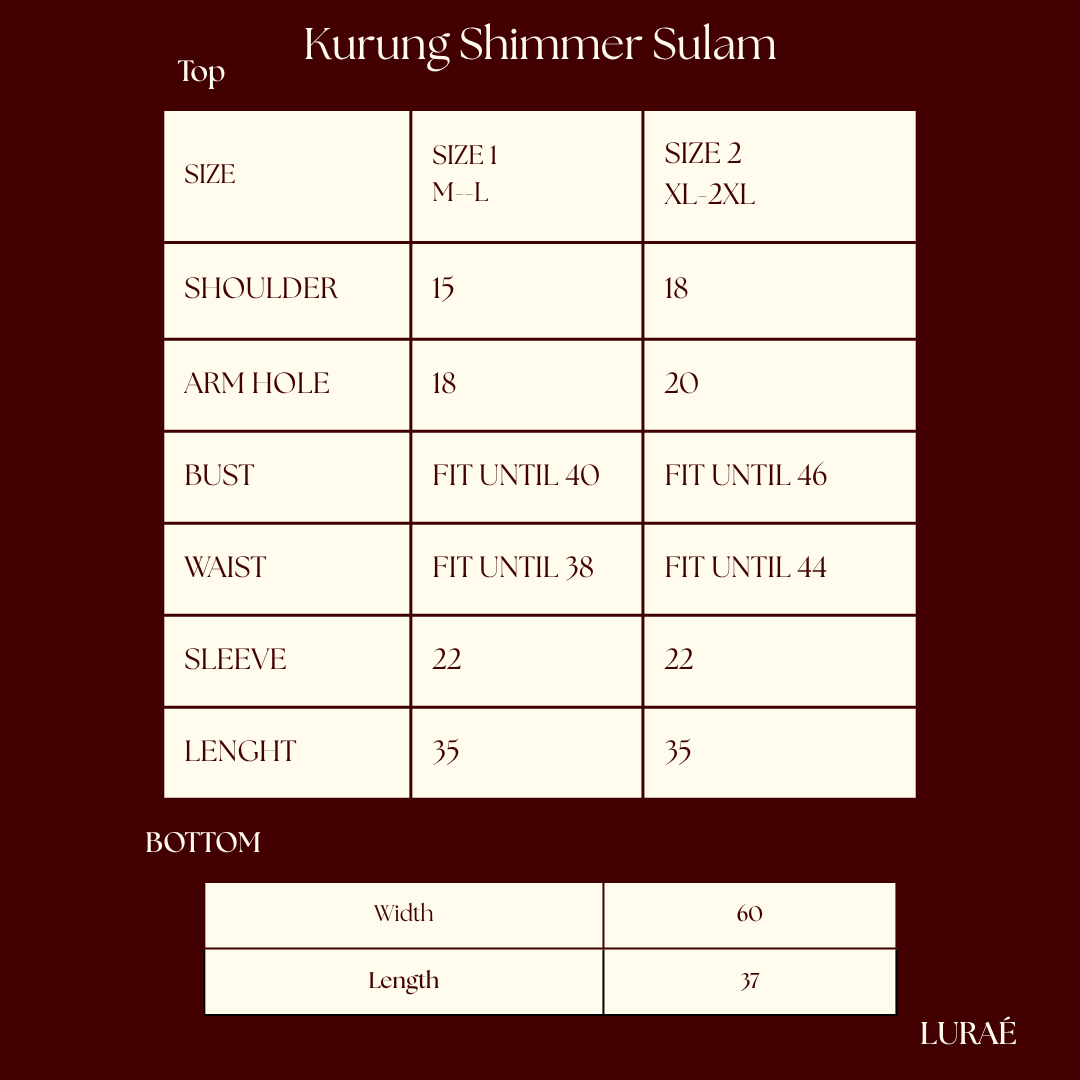 Kurung Shimmer Sulam | Luraé